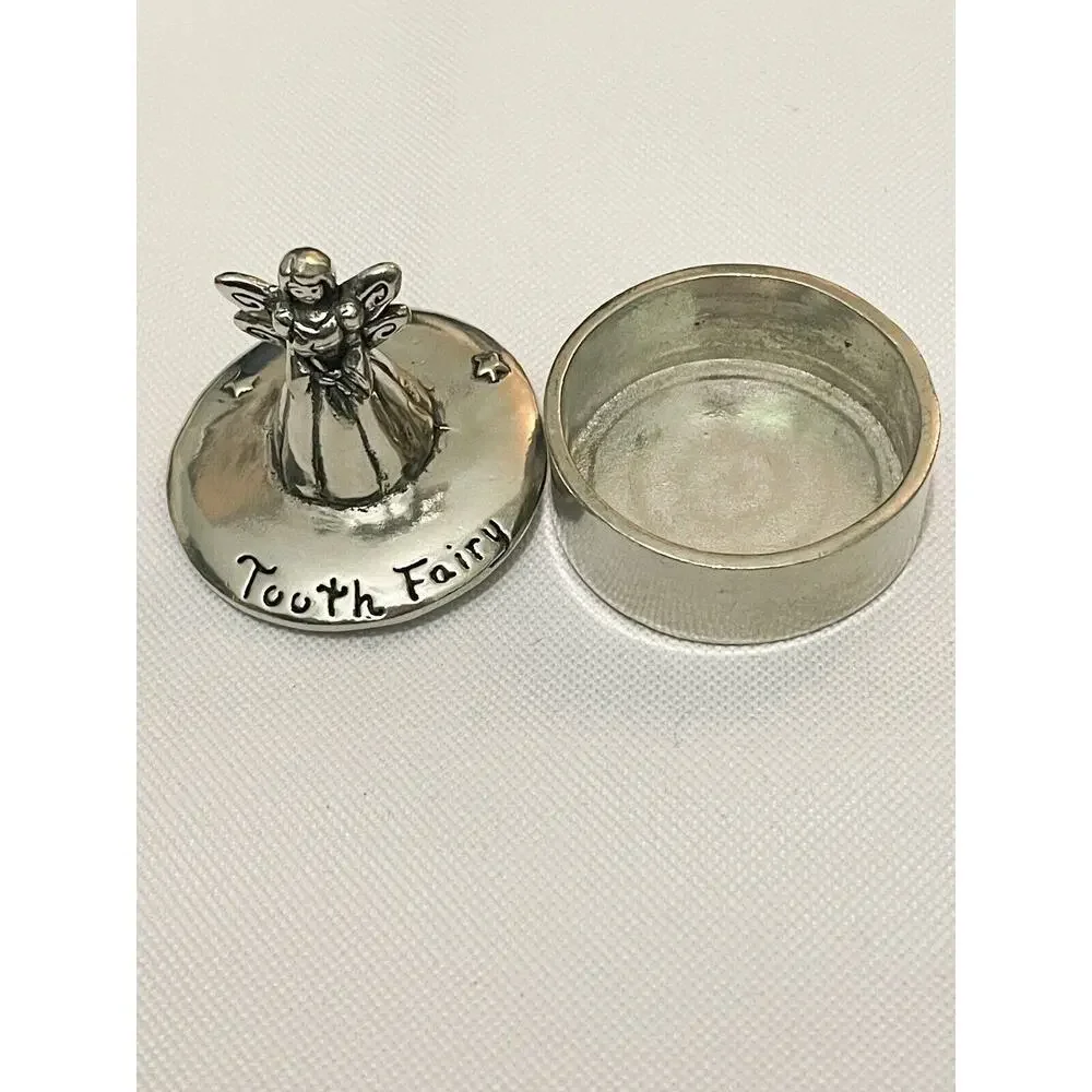 Tooth Fairy Princess Keepsake Trinket Box Pewter Small 2.5” 2004 Basic Spirit